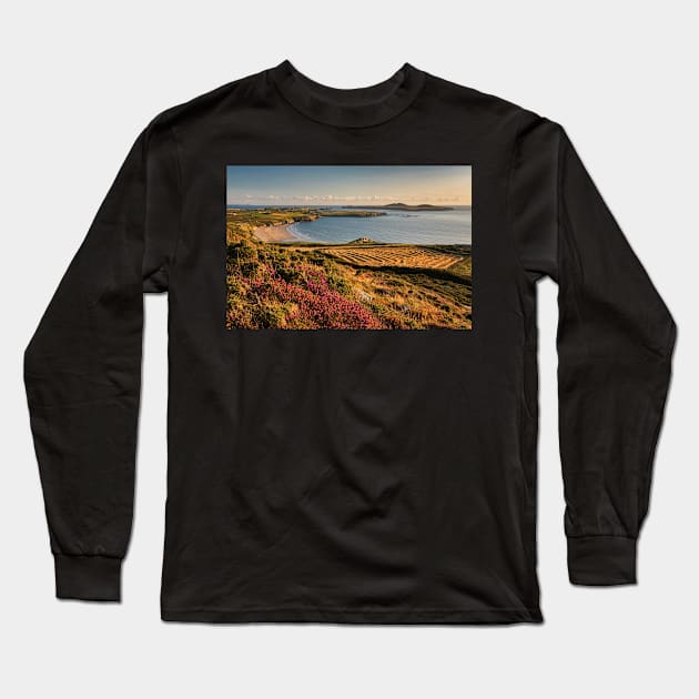 Whitesands Bay with Ramsey Island, Pembrokeshire Long Sleeve T-Shirt by dasantillo